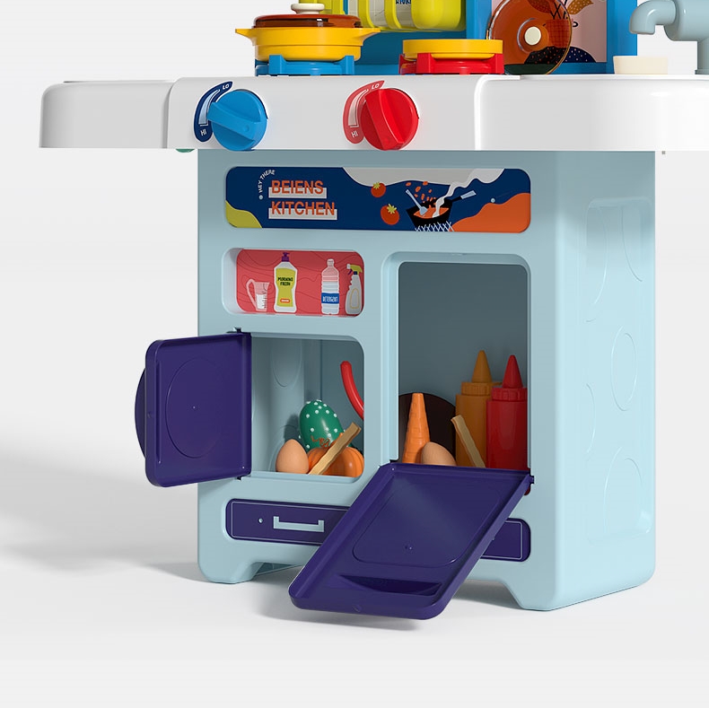 Детский игровой набор Beiens Кухня голубой (М2358blue) - фото 7