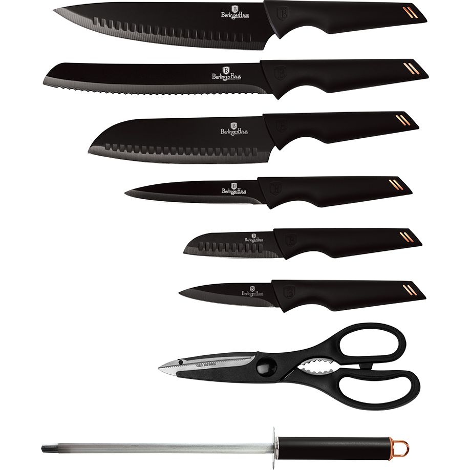 Набір ножів Berlinger Haus Black Rose Collection, чорний (BH 2692) - фото 2