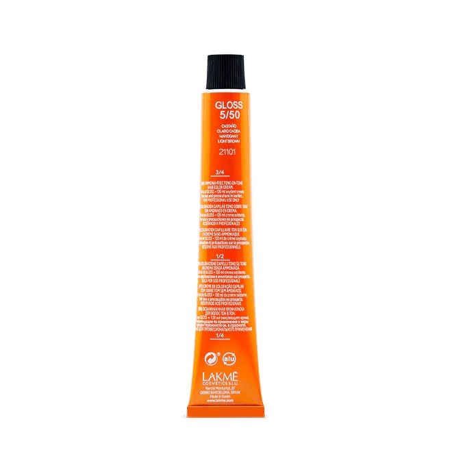 Тонирующий крем-краска для волос Lakme Gloss Color Rinse оттенок 5/50 (Светлый шатен магоновый), 60 мл - фото 3