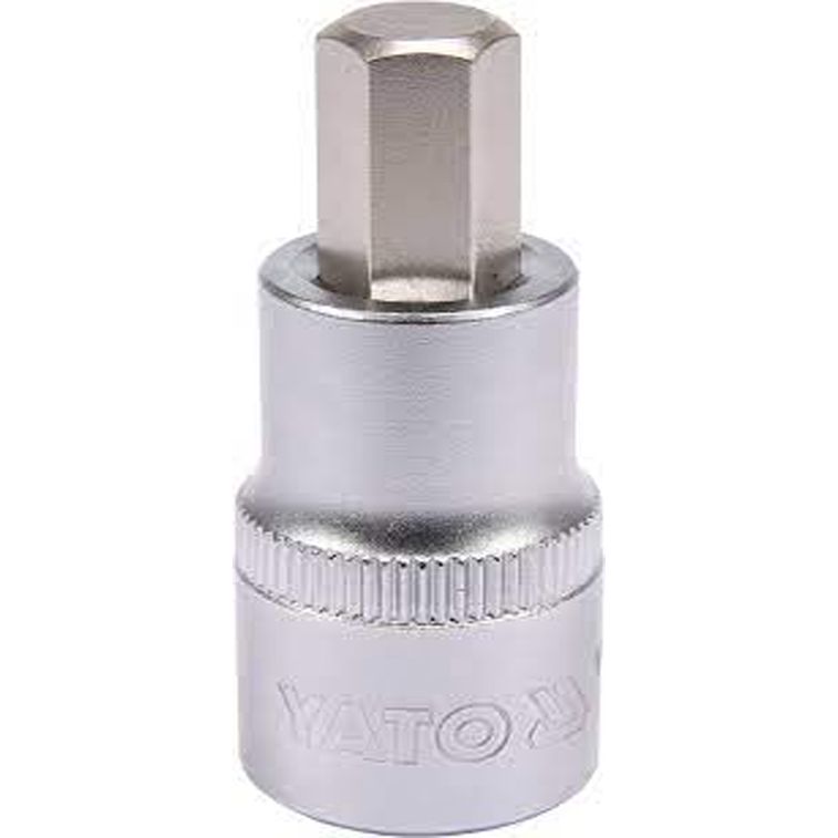 Головка торцева Yato квадрат 1/2" HEX M10 L= 55 мм (YT-04385) - фото 1