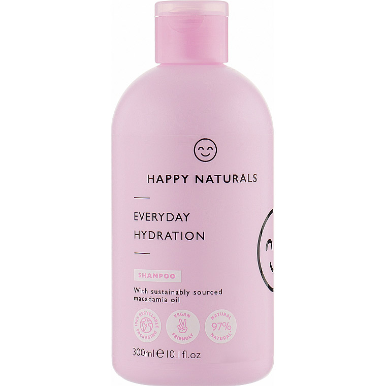 Шампунь для волосся Happy Naturals Everyday Hydration 300 мл - фото 1