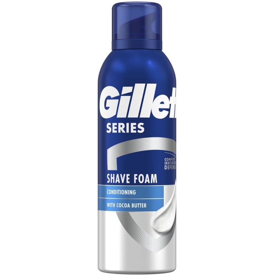 Фото - Пена для бритья Gillette Піна для гоління  Series Conditioning, з маслом какао, 200 мл 