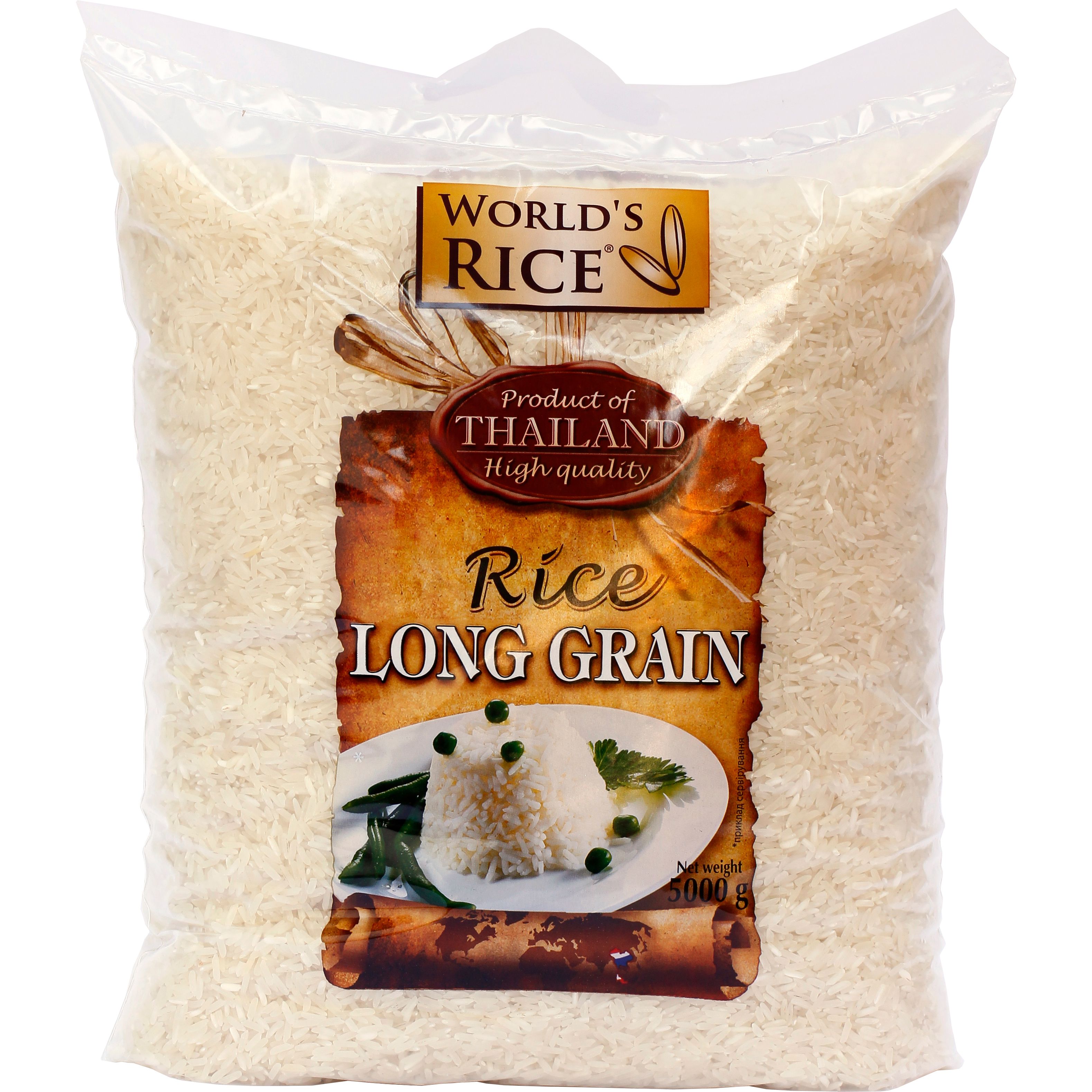 Рис World's Rice Long grain 5 кг - фото 1