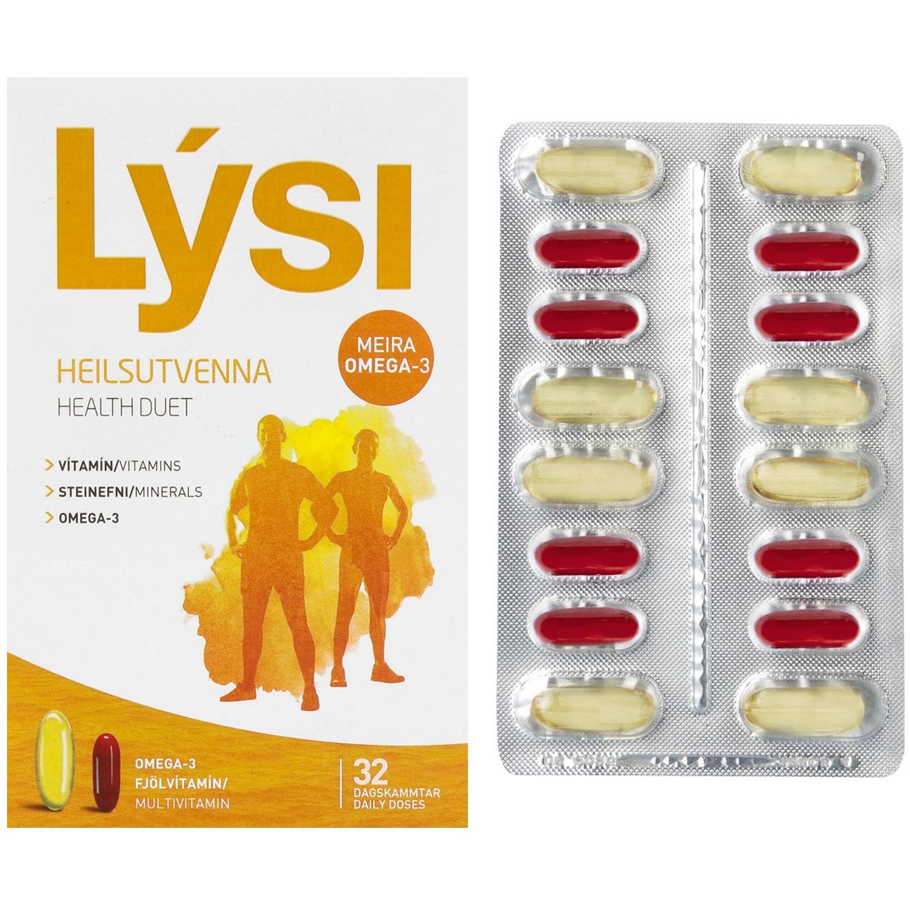 Омега-3 Lysi Health duet комплекс з мультивітамінами капсули 1000 мг №64 - фото 1