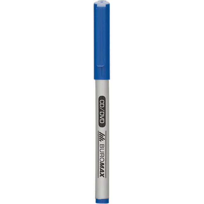 Маркер Buromax Jobmax водостійкий 0.6 мм синій (BM.8701-02) - фото 1