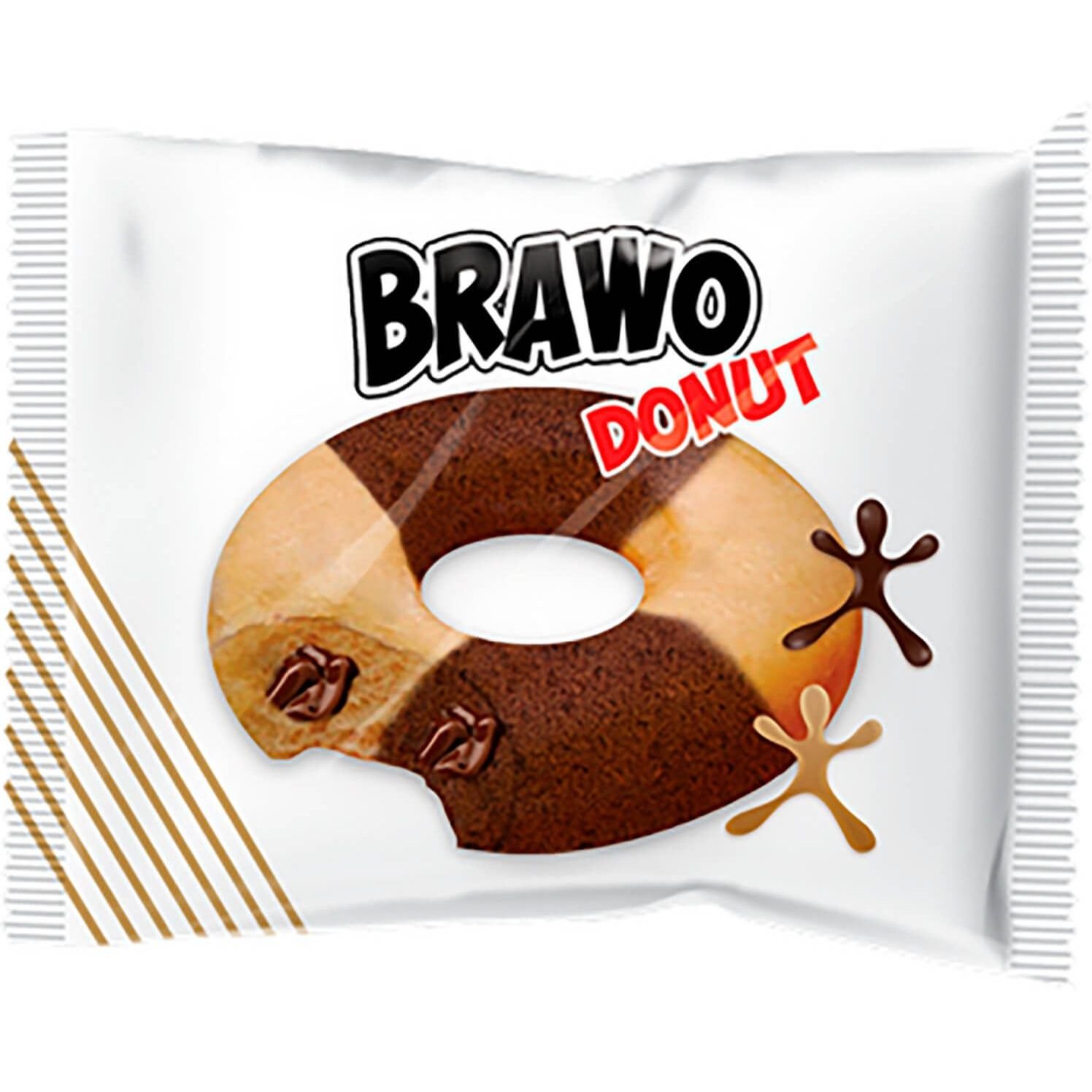 Кекс Ani Brawo Donut мраморный с какао 50 г (903284) - фото 1