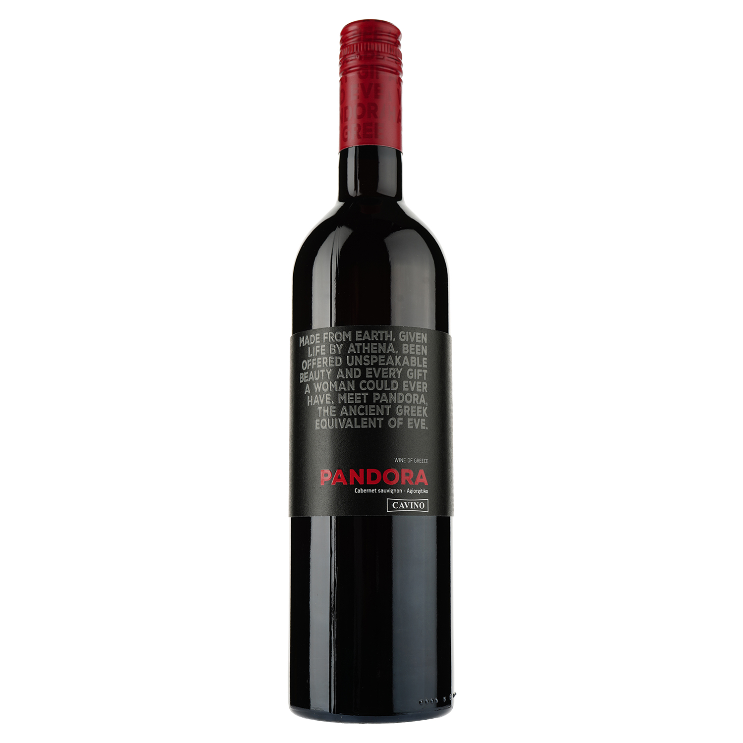 Вино Cavino Pandora Red PGI Peloponnese, красное, полусухое, 0,75 л - фото 2