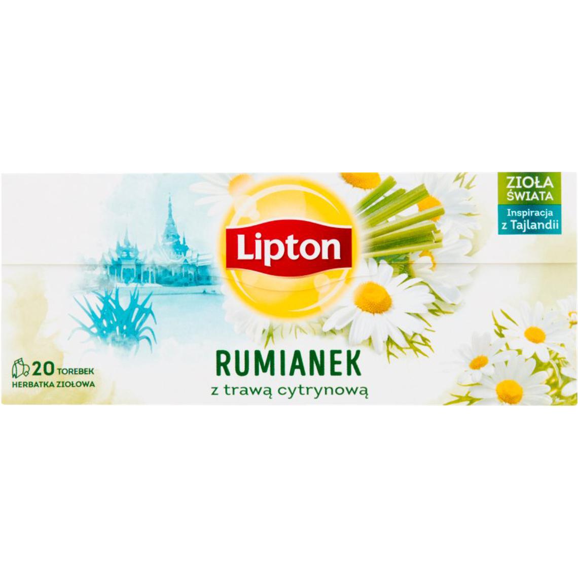 Чай травяной Lipton Ромашка с лемонграссом, 20 г (20 шт. х 1 г) (917449) - фото 1