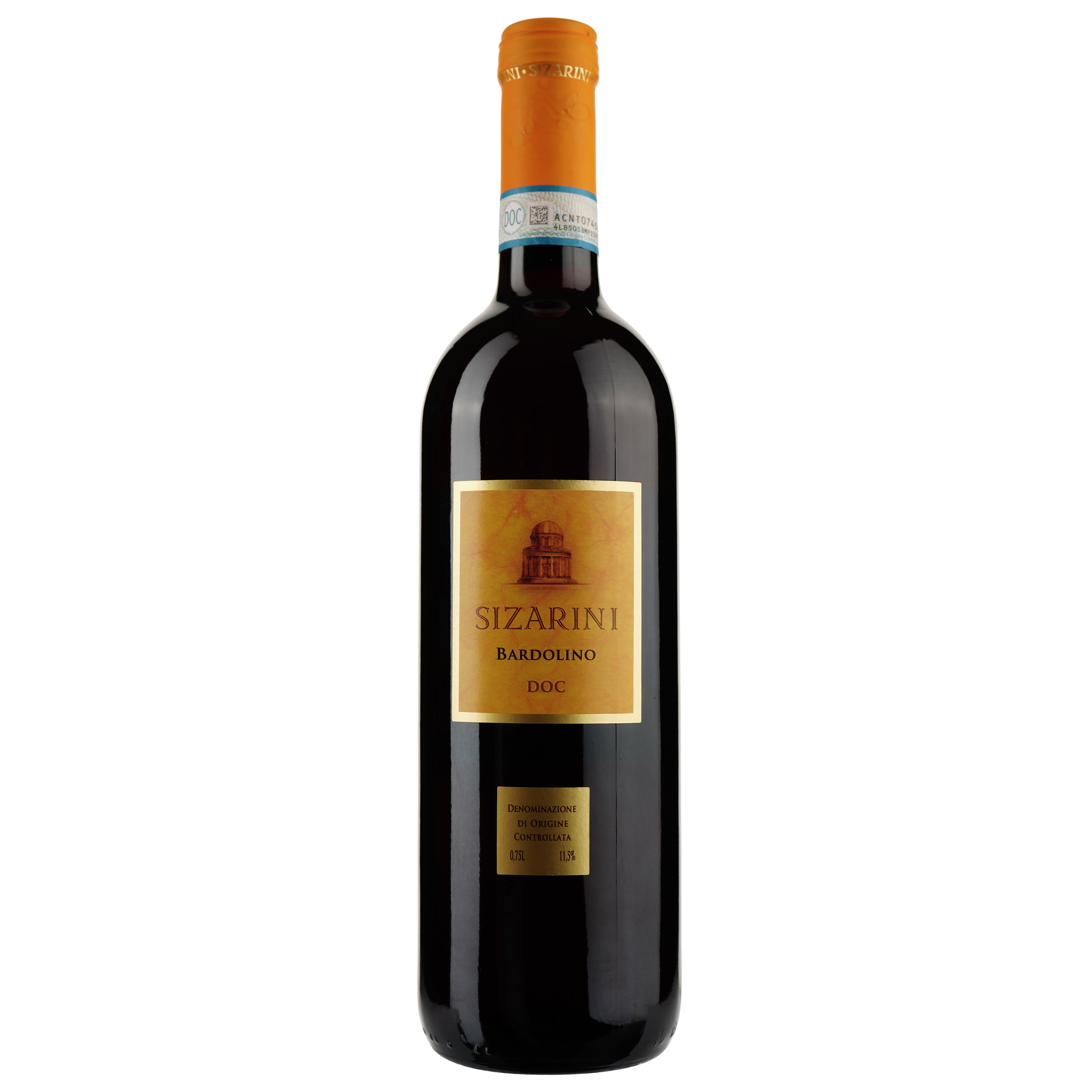 Вино Sizarini Bardolino DOC, червоне, сухе, 11%, 0,75 л - фото 1