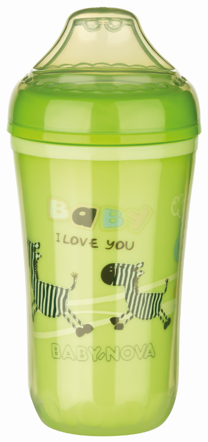 Чашка-непроливайка з м'яким носиком Baby-Nova, 250 мл, зелений (3965428) - фото 1