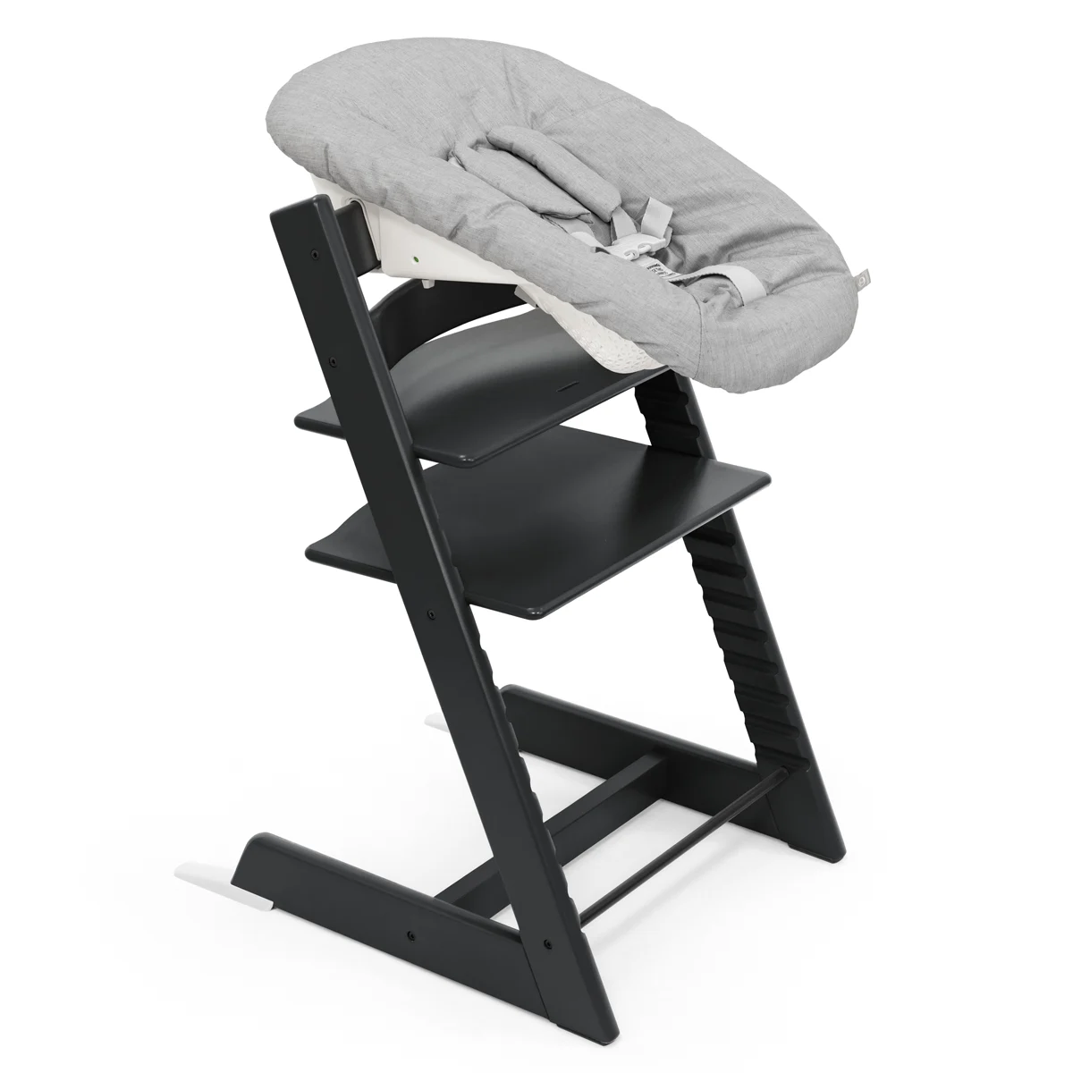 Набор Stokke Newborn Tripp Trapp Black: стульчик и кресло для новорожденных (k.100103.52) - фото 1