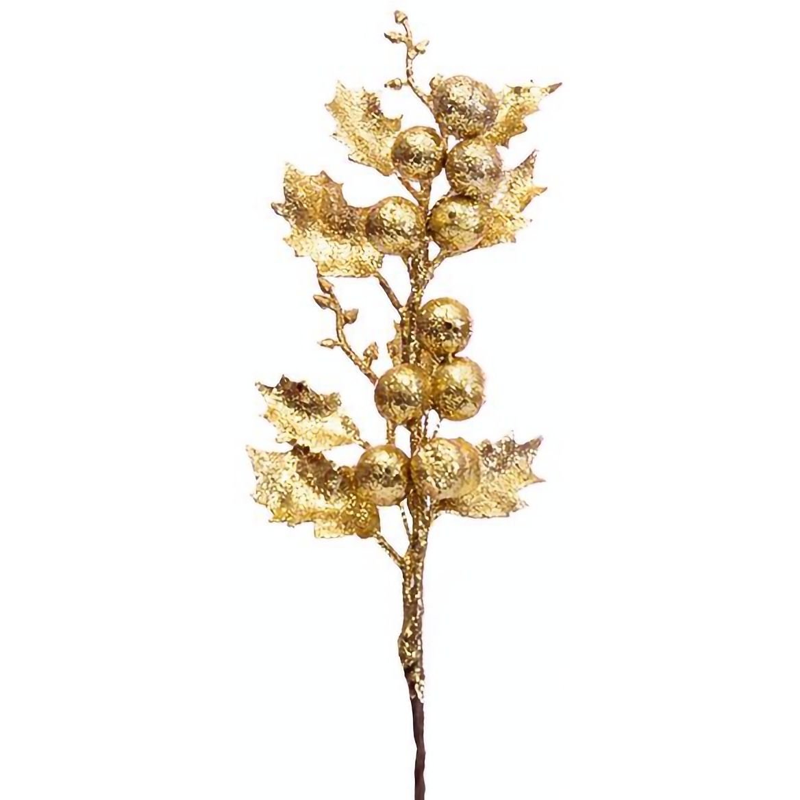 Декоративна гілочка Lefard 32 см золотиста (801-290) - фото 1