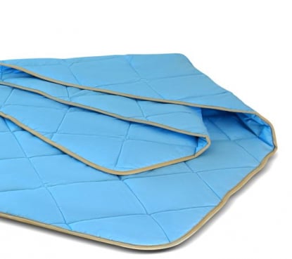 Одеяло шерстяное MirSon Valentino № 0336, летнее, 110x140 см, голубое - фото 2