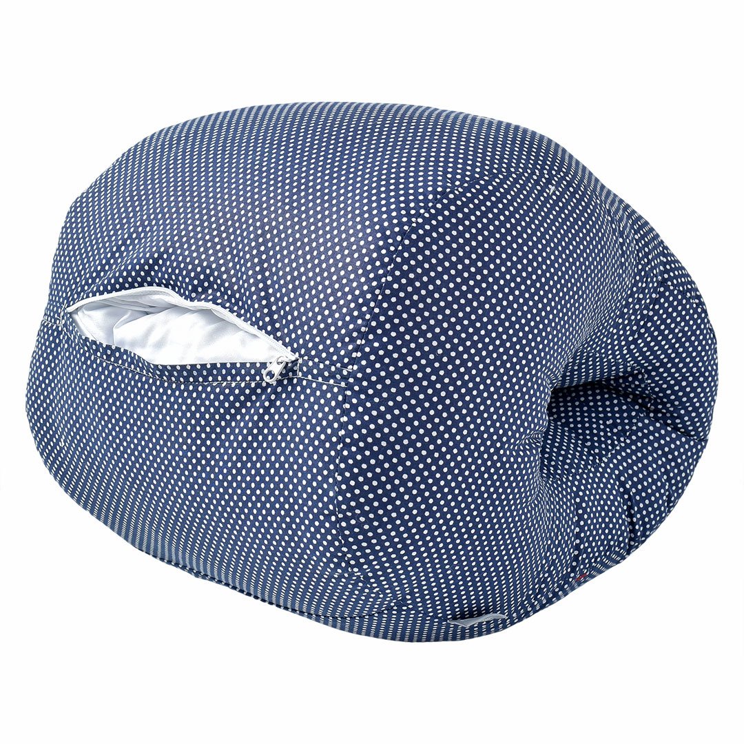 Подушка для кормления Papaella Mini Горошек, 28х30 см, синий (8-31999) - фото 5