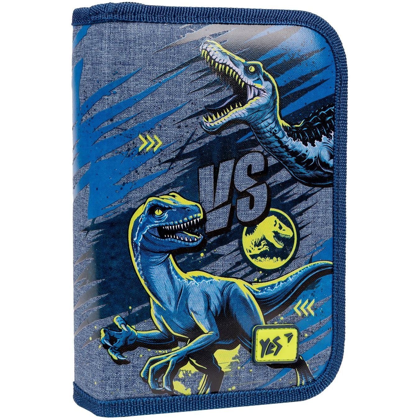 Пенал твердий Yes HP-04 Jurassic World, 13х21х4 см, синій із сірим (533149) - фото 1