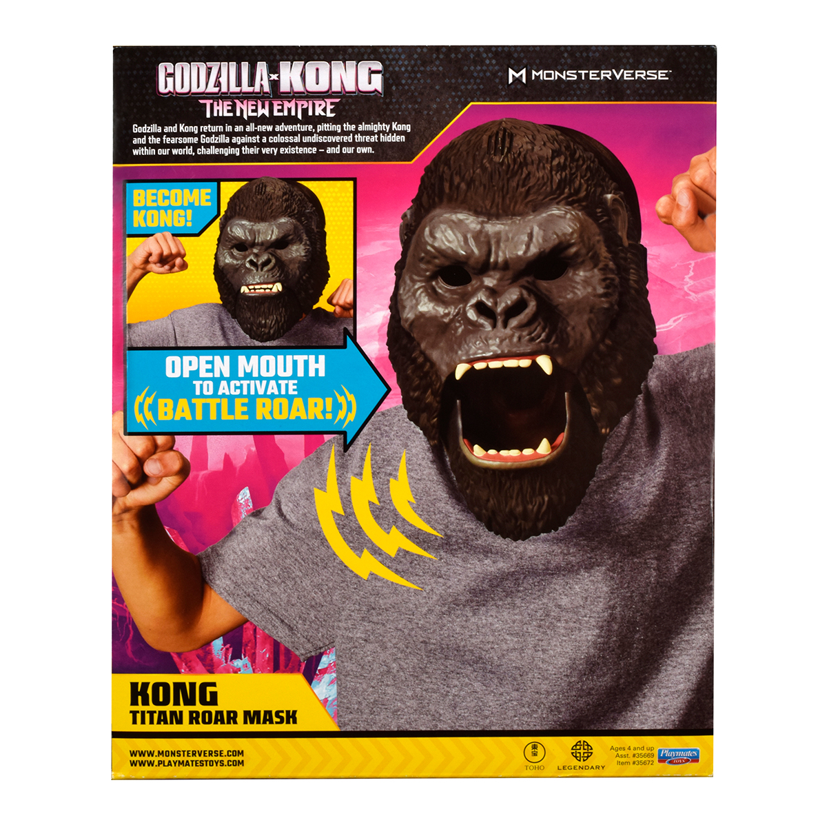 Інтерактивна іграшка Godzilla vs. Kong Маска Конга зі звуком - фото 4