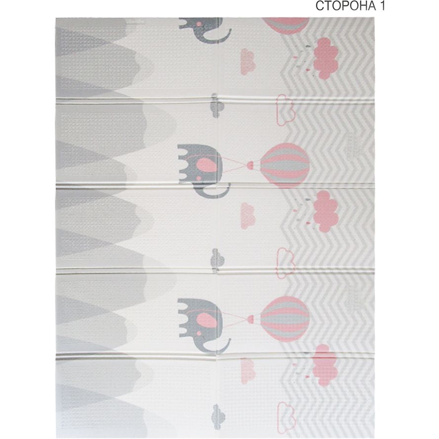 Дитячий килимок Poppet Літаюче слоненя та Ніжні хмаринки двосторонній складний 200х150x1 см (PP025-150H) - фото 2