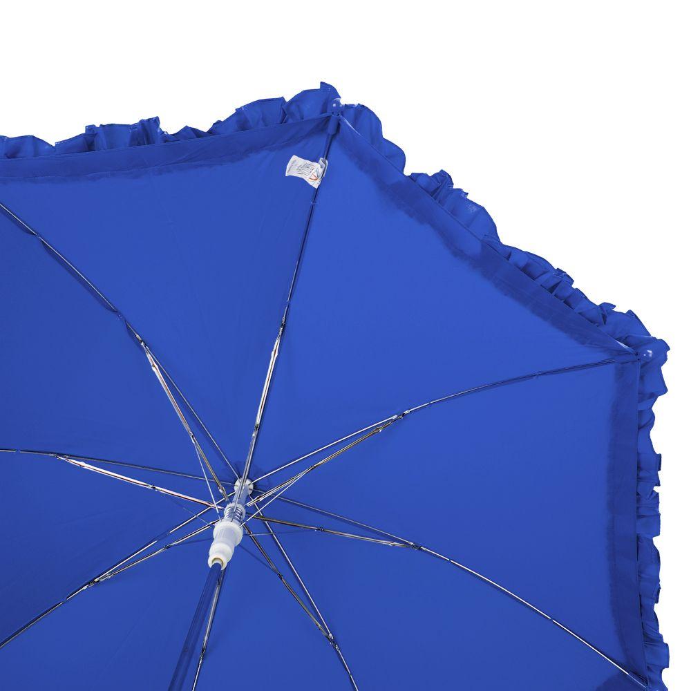 Дитяча парасолька-палиця напівавтомат Airton 71 см синя - фото 3