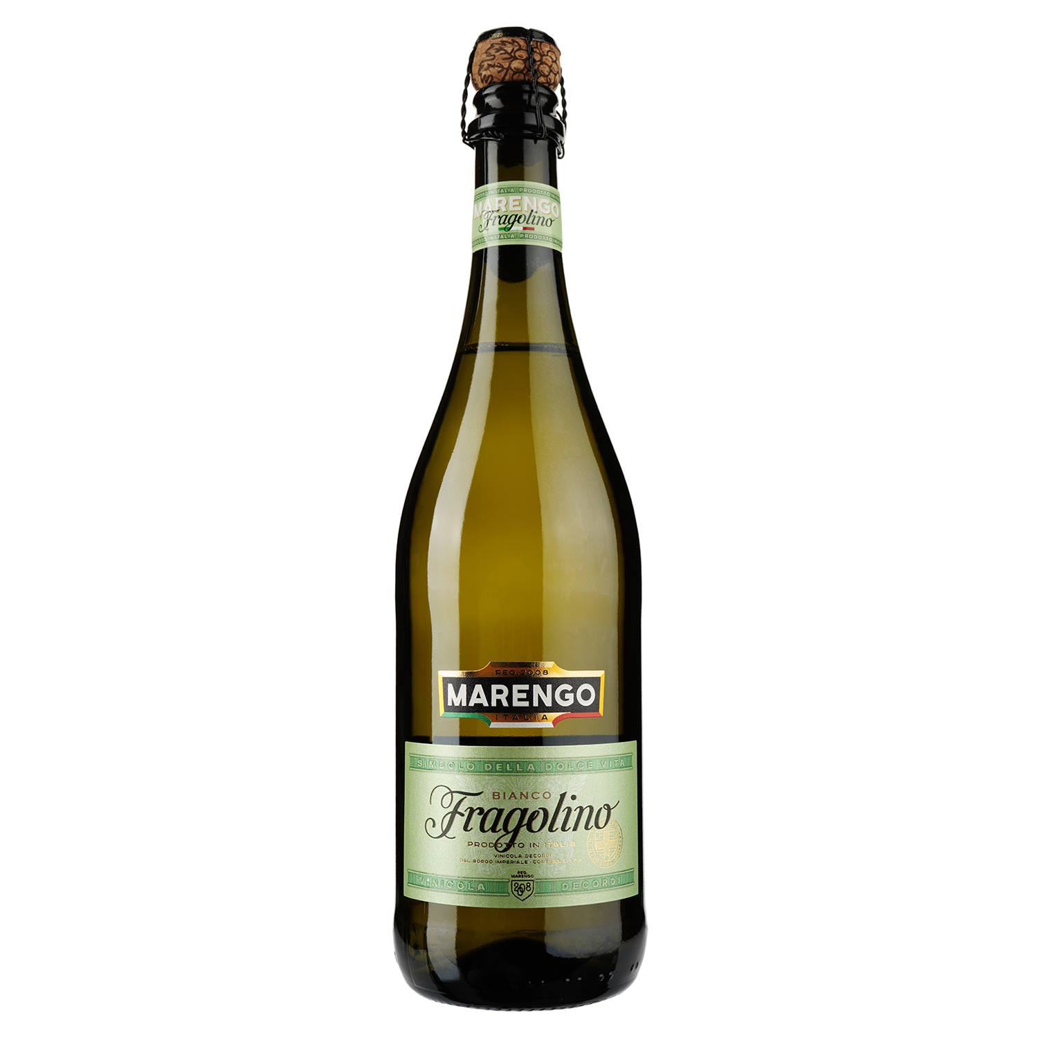 Напій винний Marengo Fragolino, білий, солодкий, 7,5%, 0,75 л - фото 1
