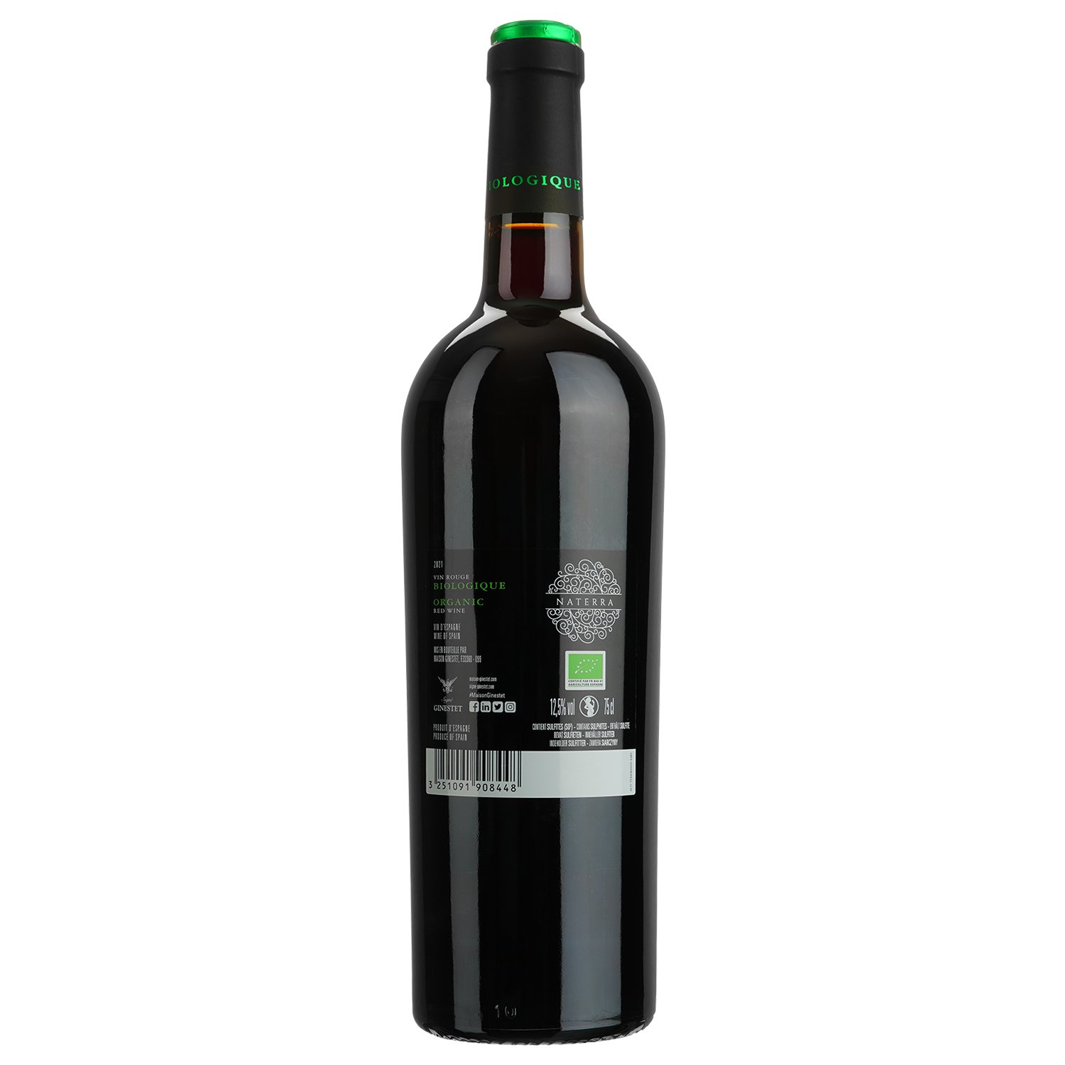 Вино Naterra Bio Espagne, червоне, сухе, 0,75 л - фото 2