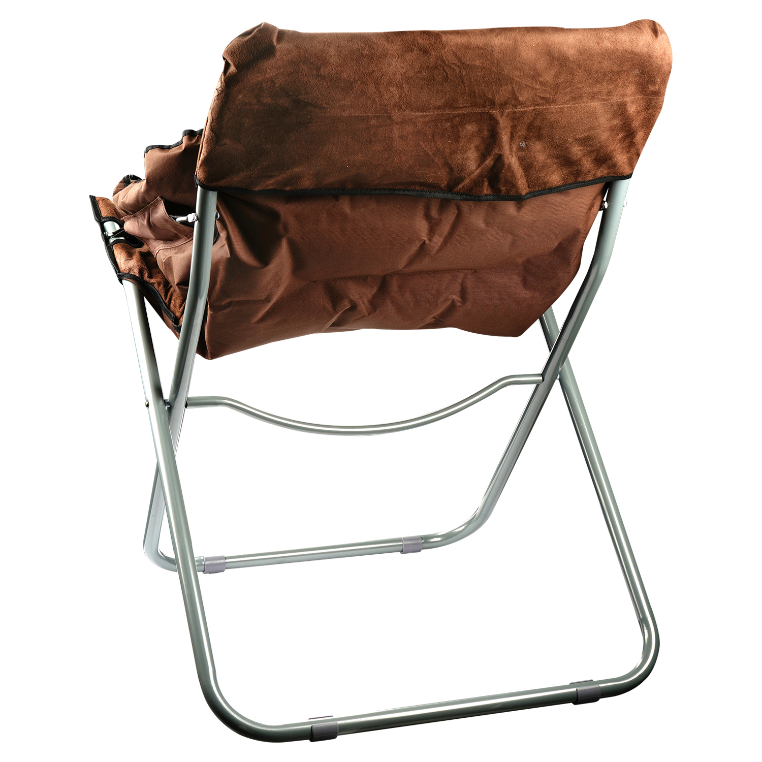 Крісло розкладне з підлокітниками Yiwu коричневе - фото 4