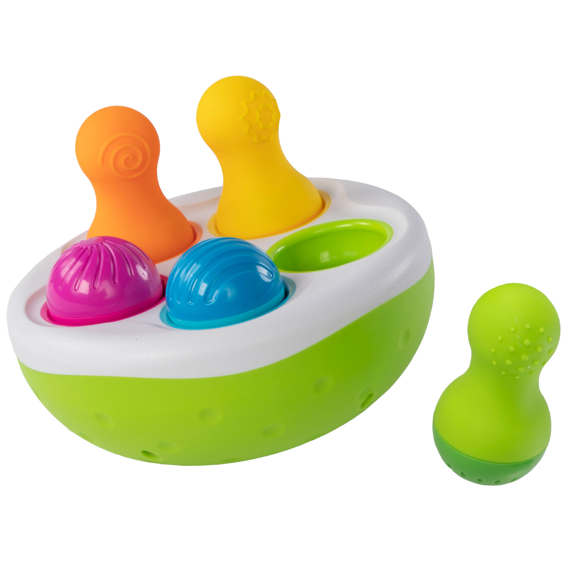 Сортер-балансир Fat Brain Toys Spinny Pins Неваляшки (F248ML) - фото 1