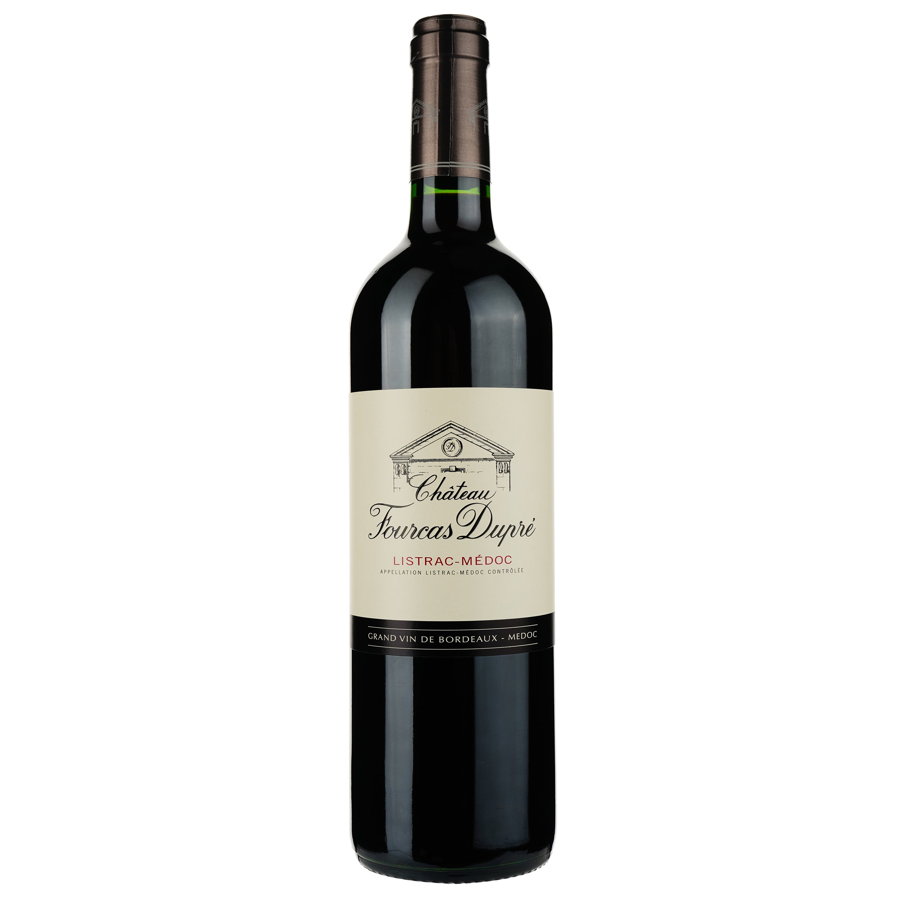 Вино Chateau Fourcas Dupre Listrac Medoc 2018, красное, сухое, 0,75 л - фото 1