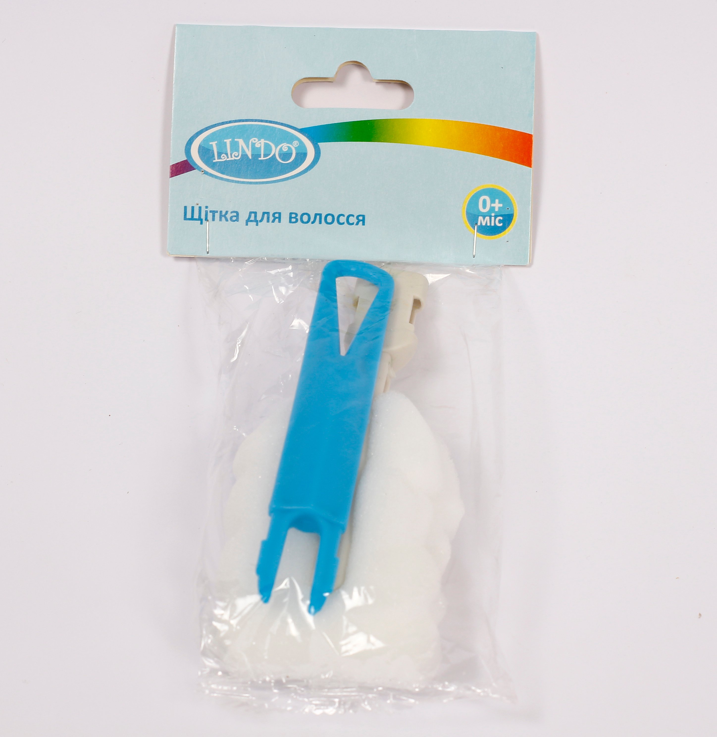 Ершик для мытья бутылочек Lindo, поролоновый, голубой (Рk 013-А син) - фото 2