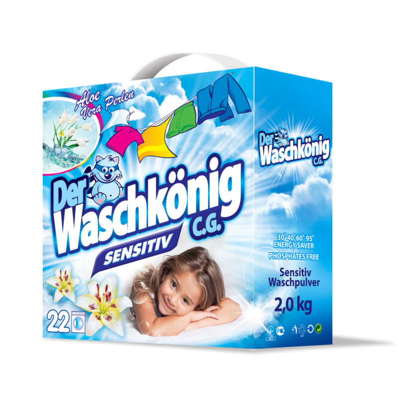 Стиральный порошок Der Waschkonig Sensitive, для детского белья, 1,95 кг (041-1381) - фото 1