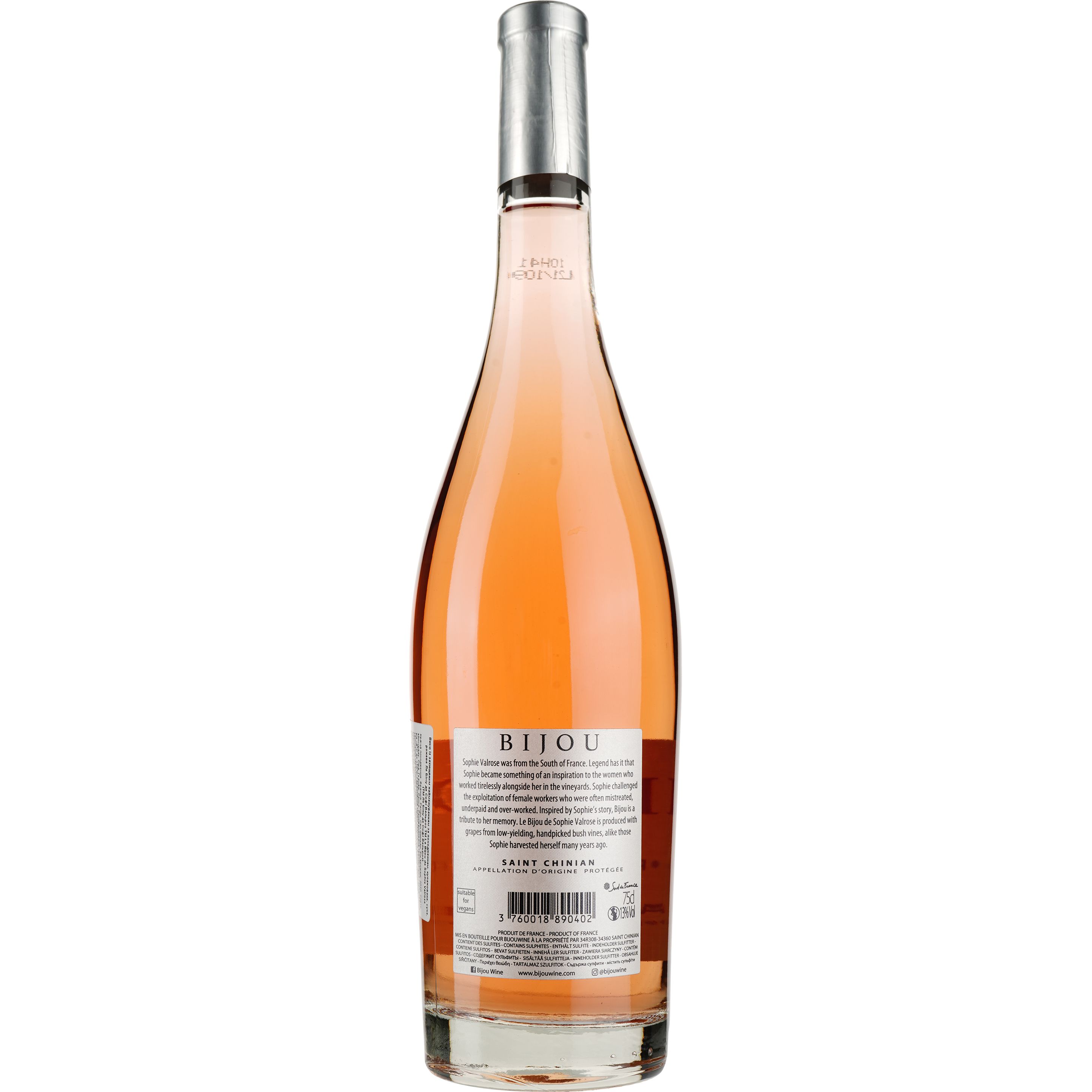 Вино Le Bijou de Sophie Valrose Saint Chinian, розовое, сухое, 0,75 л - фото 2