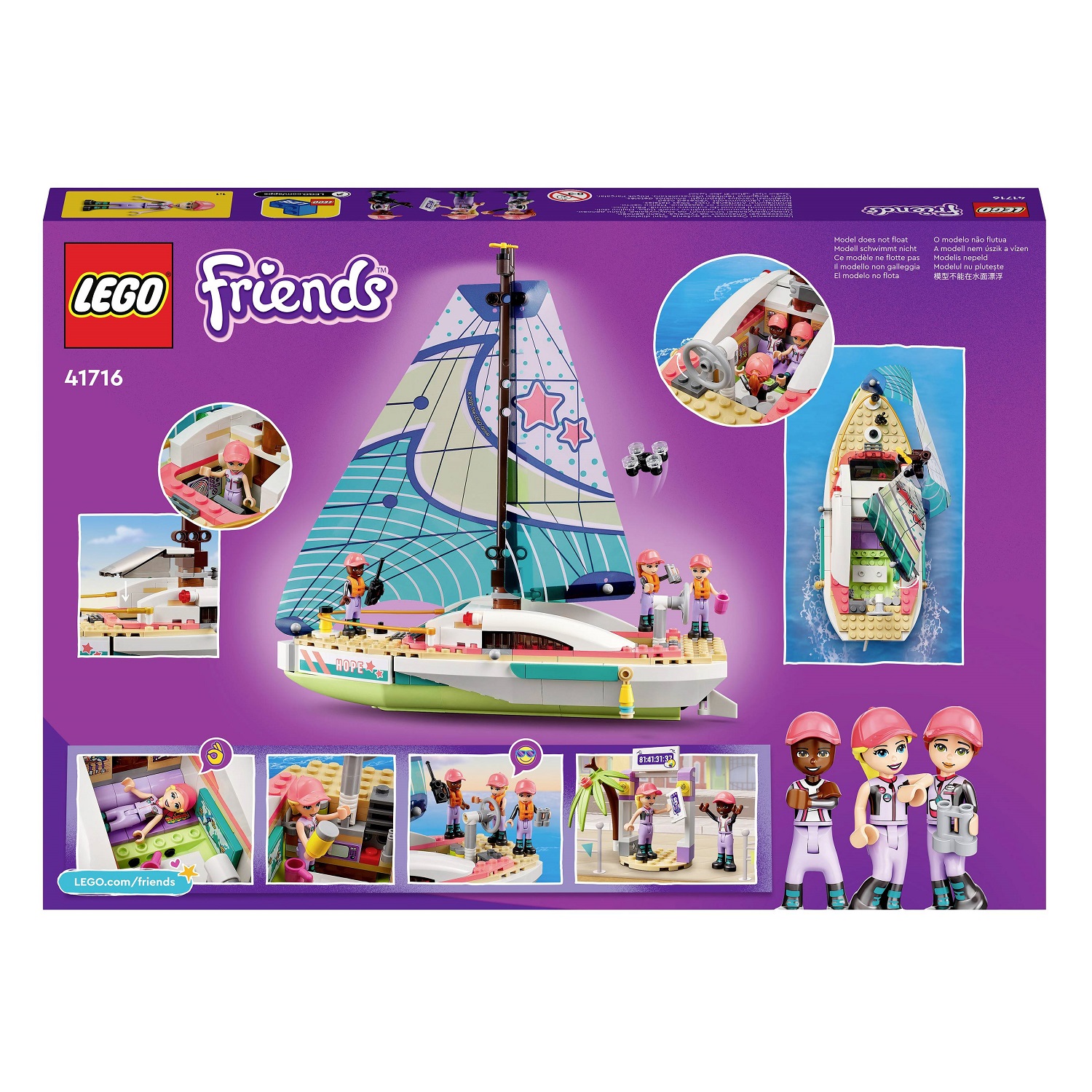 Конструктор LEGO Friends Пригоди Стефані на вітрильному човні, 304 деталі (41716) - фото 2