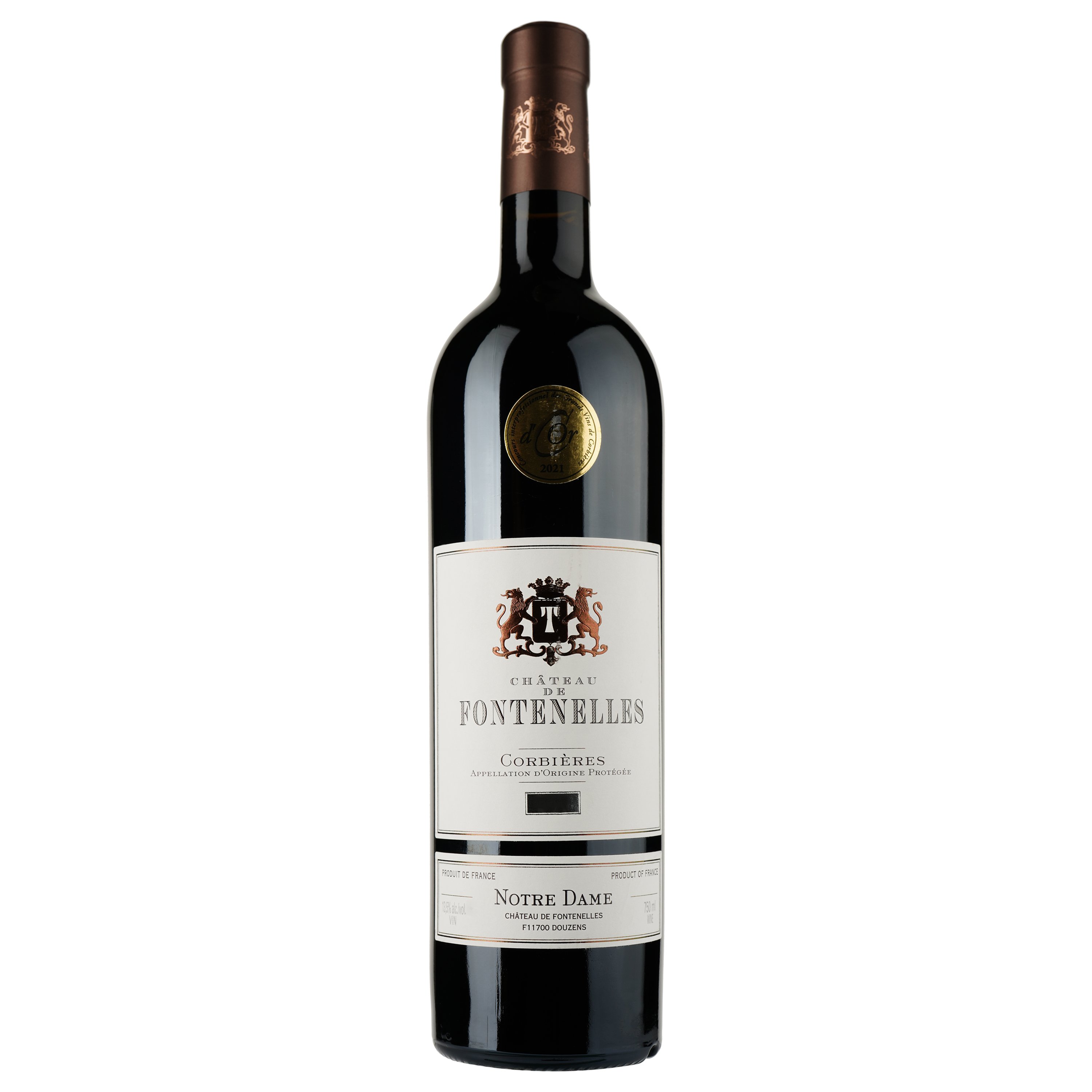 Вино Chateau De Fontenelles Notre Dame Rouge 2019 Corbieres AOP, красное, сухое, 0,75 л - фото 1