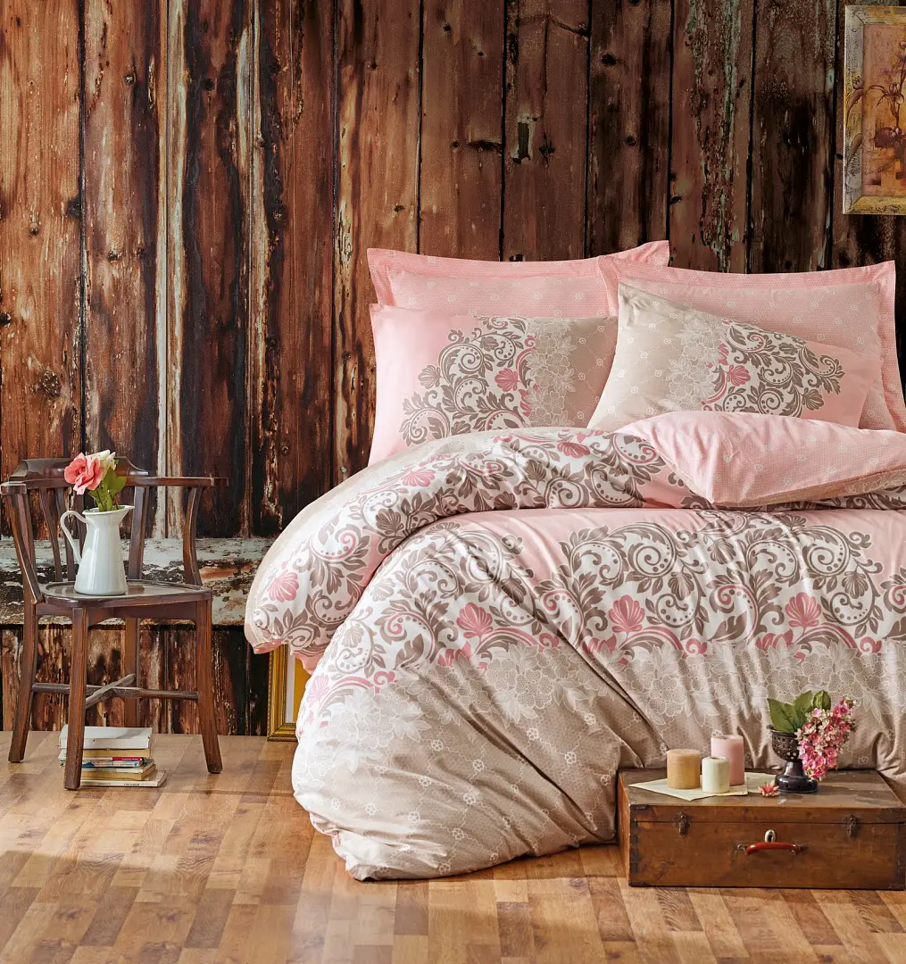 Комплект постельного белья Supretto Цветы розовый (71980001) - фото 2