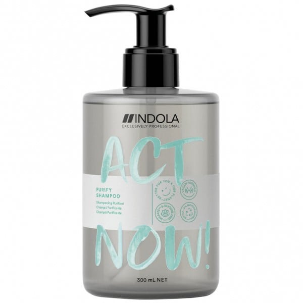 Шампунь для волос Indola Act Now Purify Очищающий, 300 мл (2743697) - фото 1