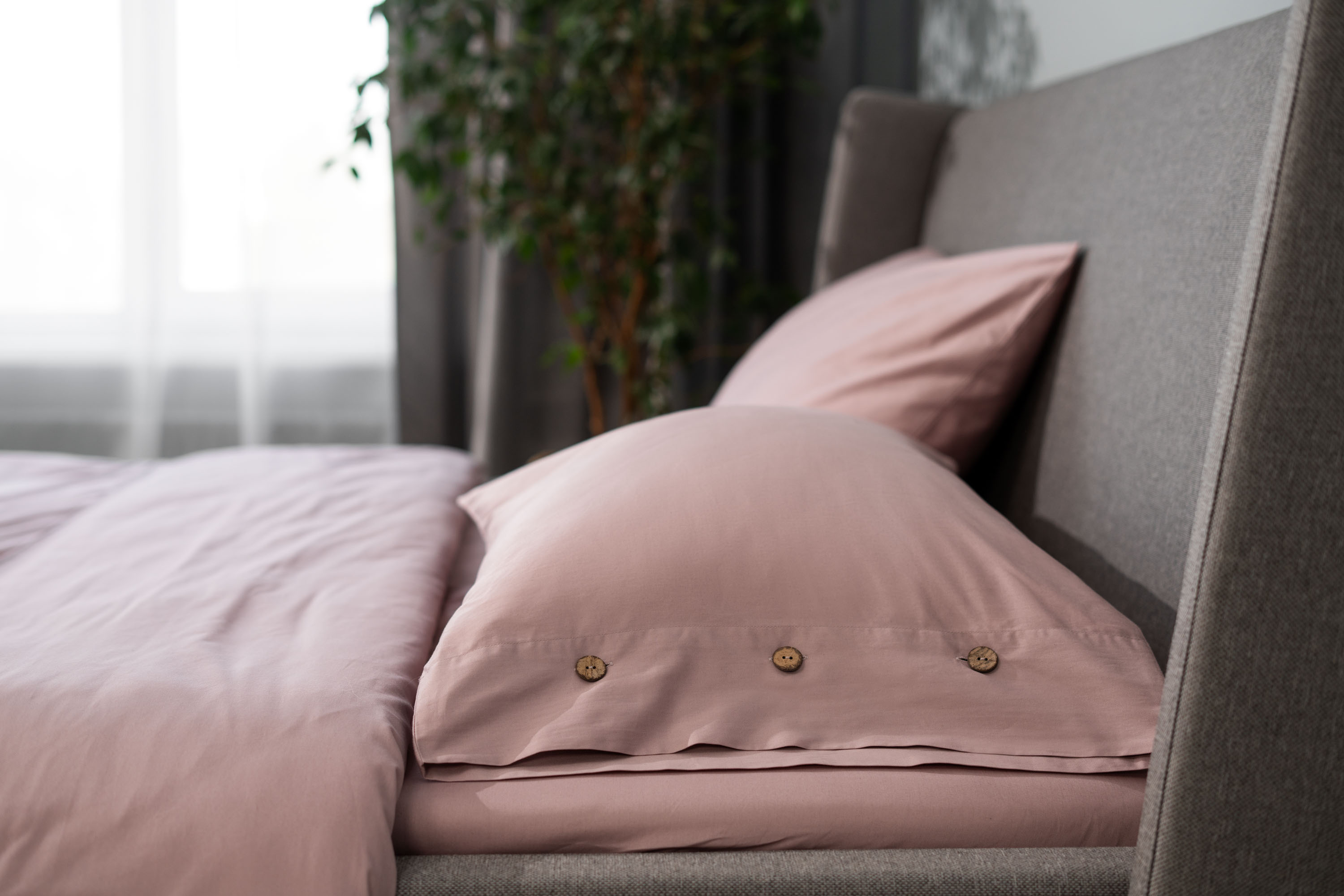 Комплект постельного белья Ardesto Mix&Match сатин двуспальный евро светло-розовый (ART2022SP) - фото 16