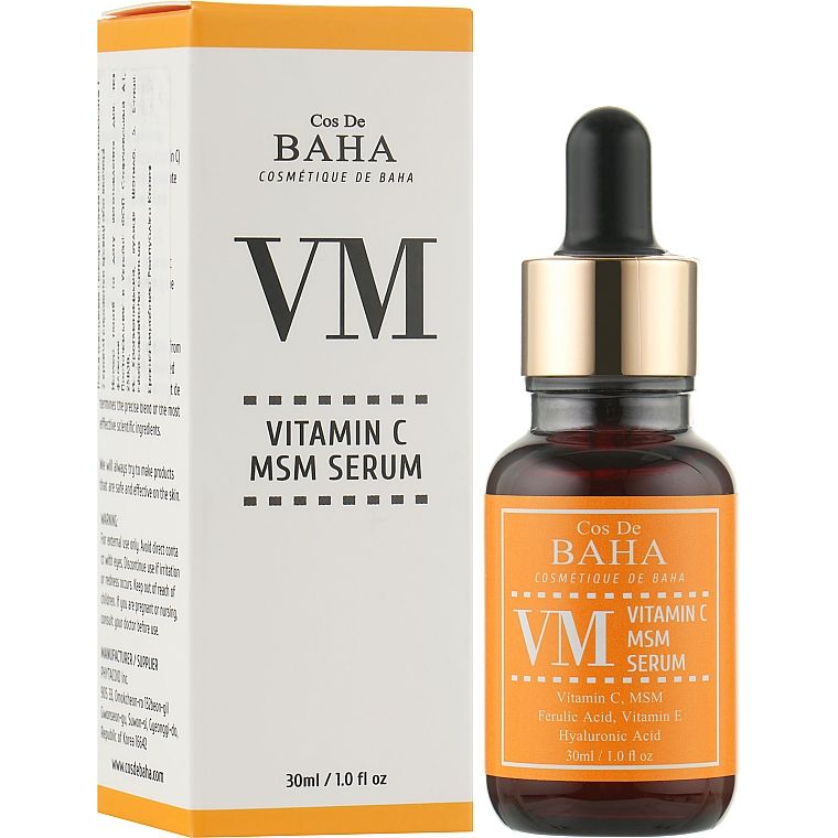 Сыворотка для лица Cos De BAHA Vitamin C MSM Serum 30 мл - фото 2