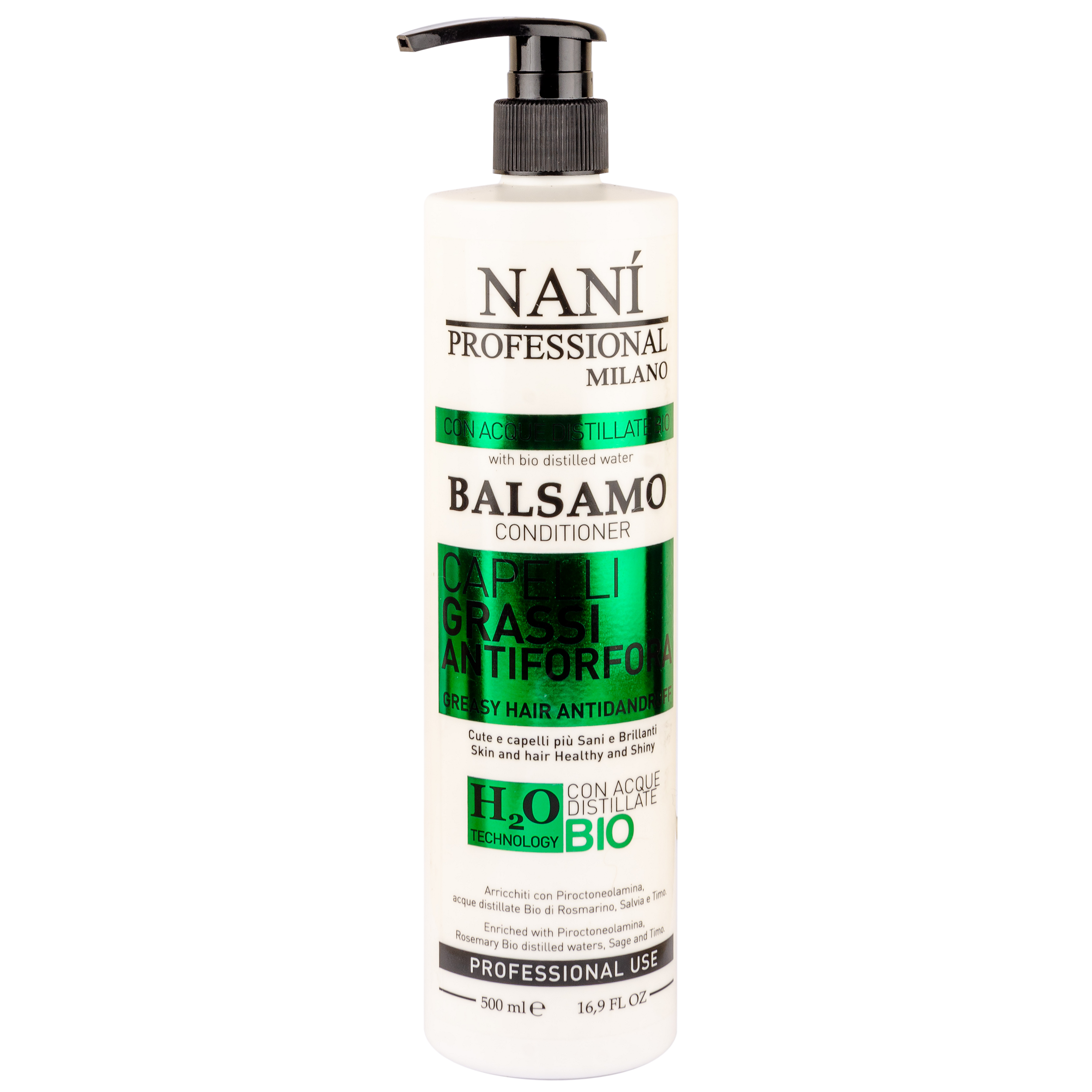Бальзам-кондиціонер Nani Professional, для жирного волосся схильного до лупи, 500 мл (NPCAD500) - фото 1