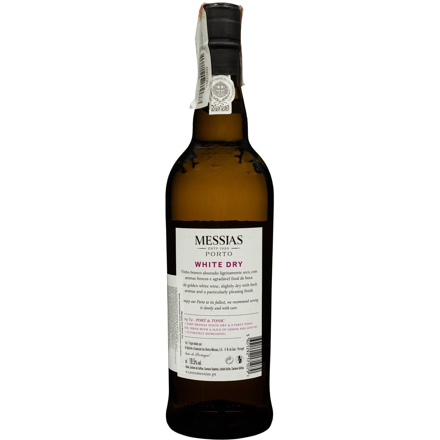 Портвейн Messias Porto White Dry, білий, сухий, 19,5%, 0,75 л - фото 2