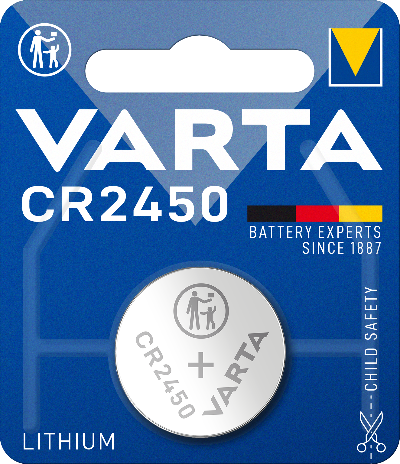 Батарейка Varta CR 2450 Bli 1 Lithium, 1 шт. (6450101401) - фото 1