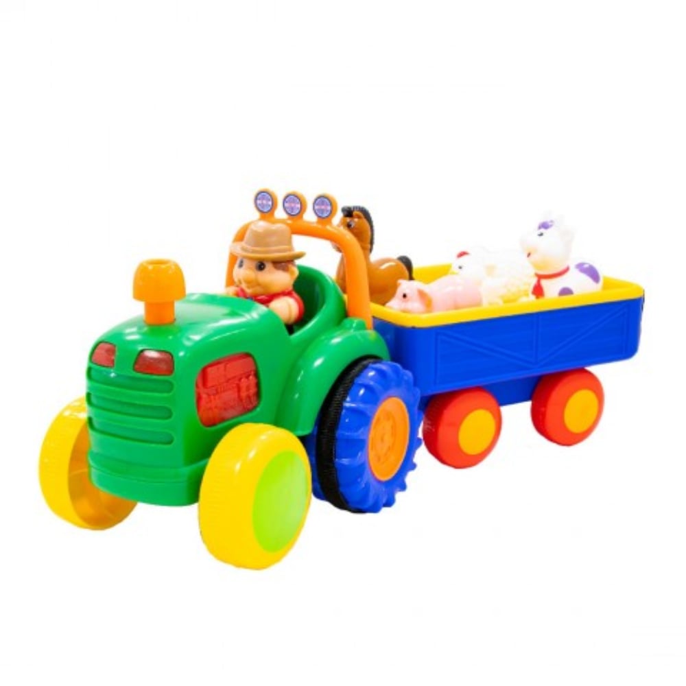 Игрушка на колесах Kiddieland Трактор фермера, укр. язык (024753) - фото 1