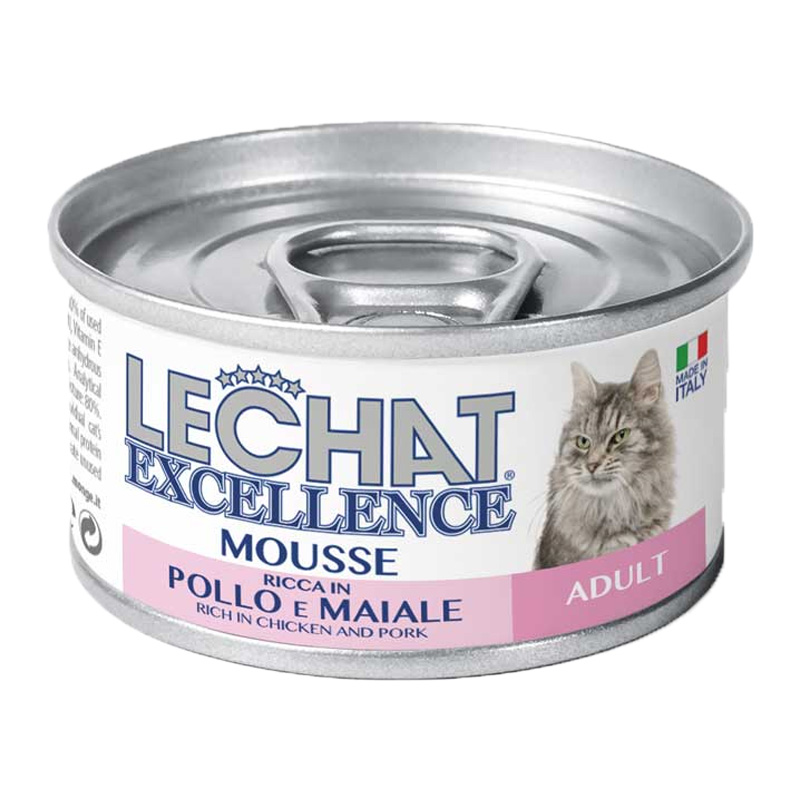 Вологий корм для кішок Monge LCE Cat Adult, свинина з куркою, 85 г (70060950) - фото 1