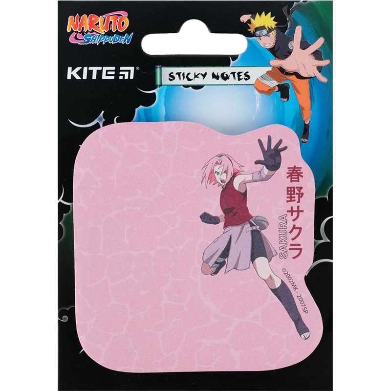 Блок паперу з клейким шаром Kite Naruto 70х70 мм 50 аркушів (NR23-298-2) - фото 1
