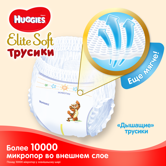 Трусики-підгузки Huggies Elite Soft Pants 6 (15-25 кг), 32 шт. - фото 4