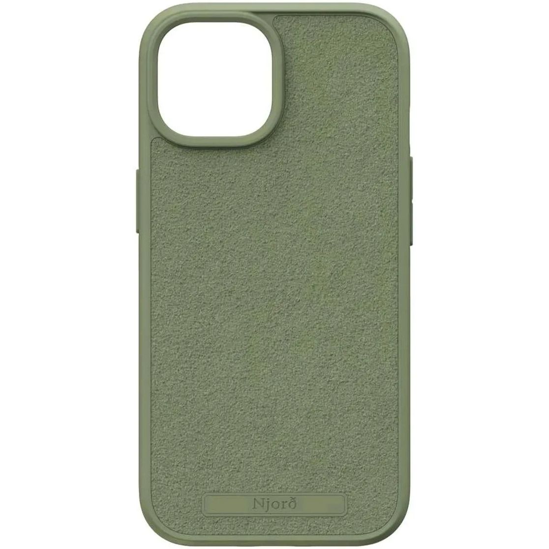 Чехол-накладка Njord Suede MagSafe Case Olive для iPhone 15 - фото 4