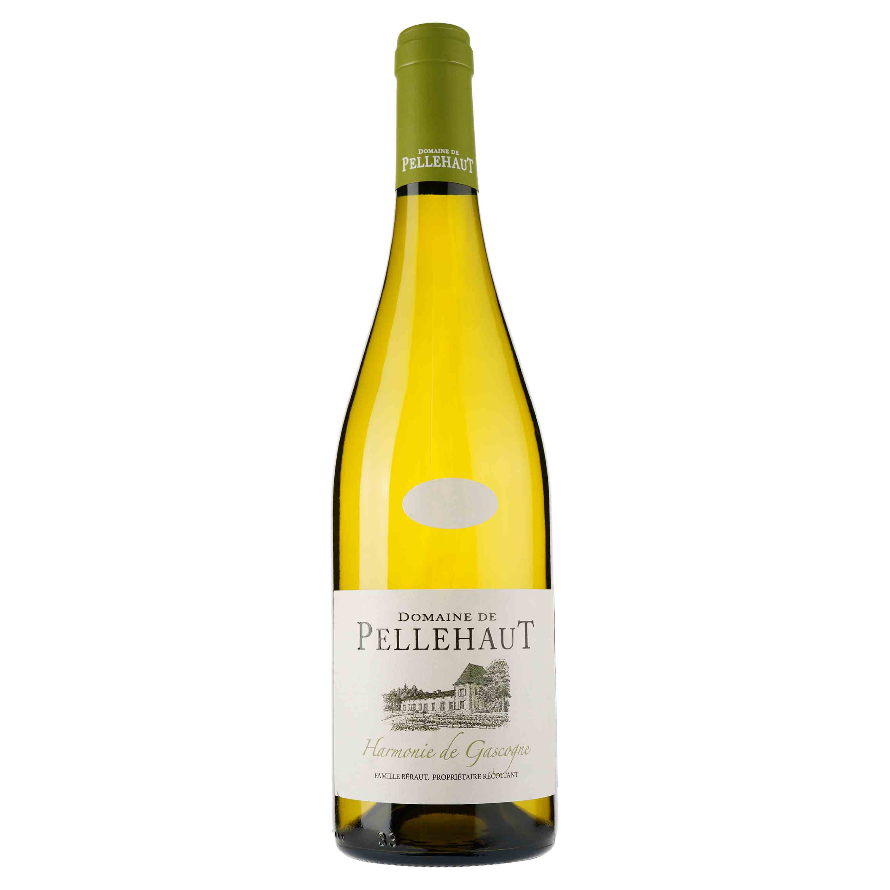 Вино Domaine de Pellehaut Harmonie Blanc Cotes de Gascogne IGP, белое, сухое, 0,75 л - фото 1