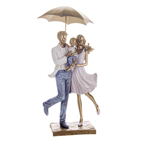 Фігурка декоративна Lefard Сім'я з парасолькою, 31 см (192-063) - фото 1