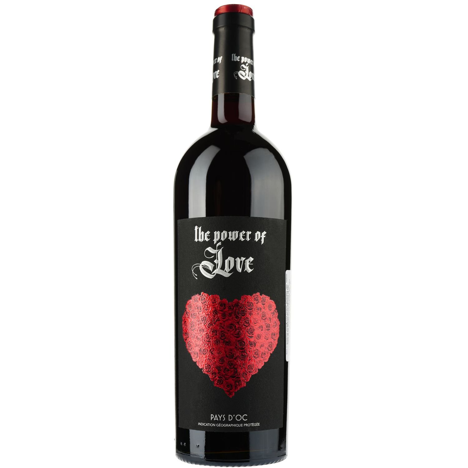 Вино Power Of Love Rouge IGP Pays D'Oc, красное, сухое, 0,75 л - фото 1