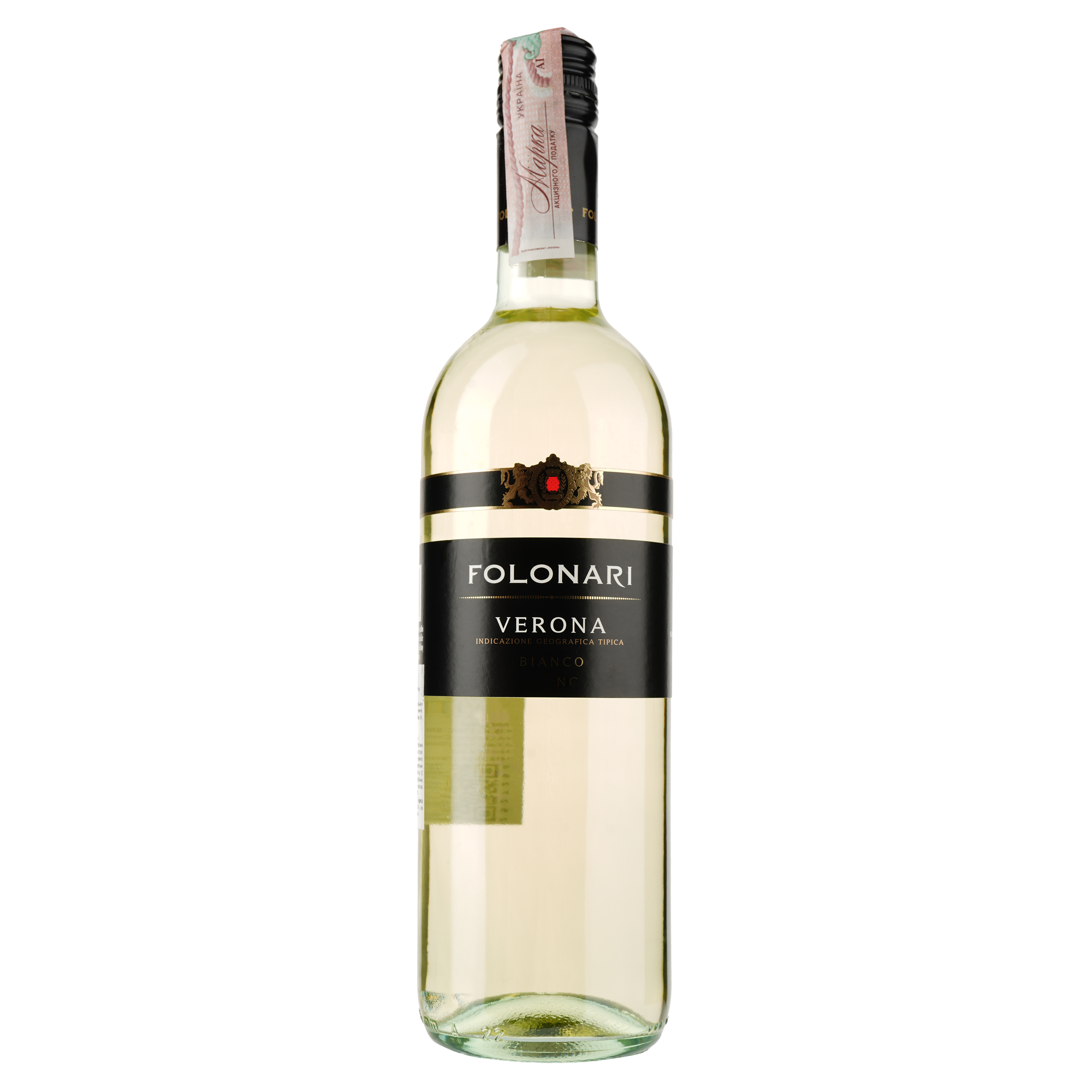 Вино Folonari Provincia di Verona Bianco IGT, біле, сухе, 0,75 л - фото 1