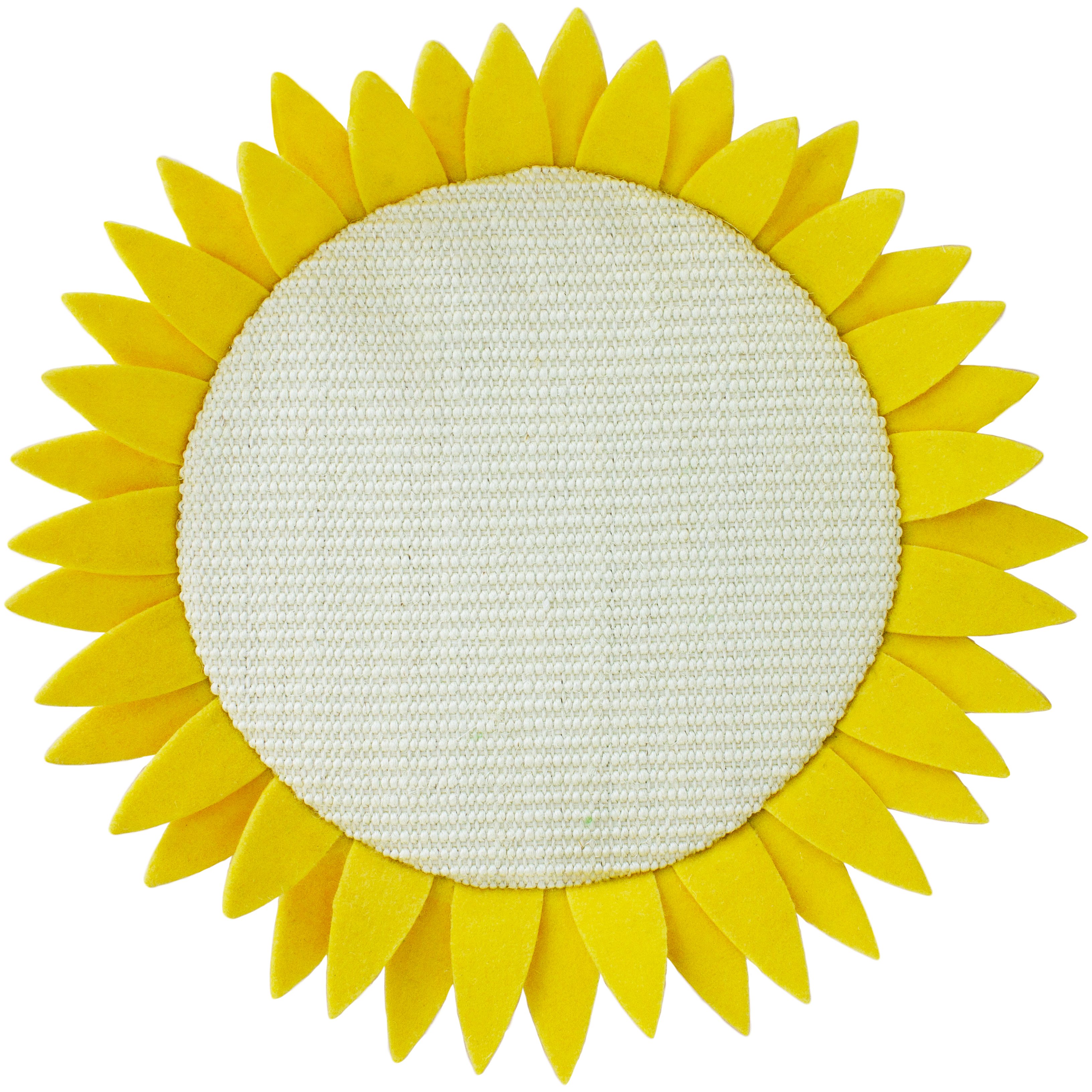 Дряпка-килимок Lucky Pet Сонечко 33 см жовта - фото 1