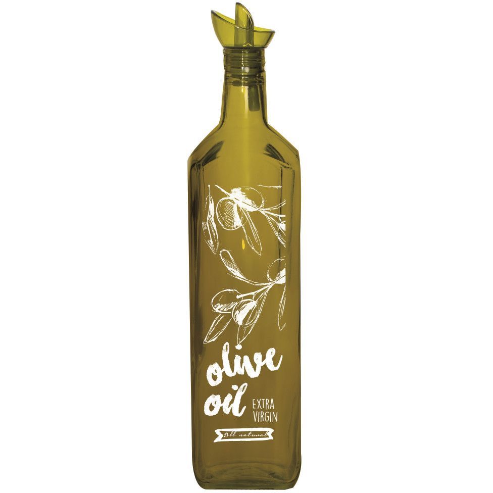 Пляшка для олії та оцту Herevin Oil&Vinegar Bottle-Green-Olive, 1 л, оливкова (151079-068) - фото 1